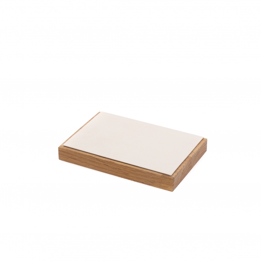 원목 사각 목침 다용도 진열대 아이보리 소 15x10x1.7