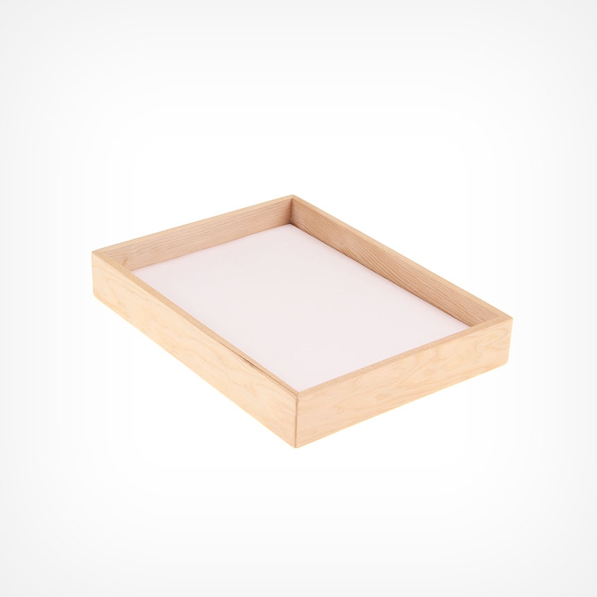 원목 민판 악세사리 다용도 진열대 아이보리 25x20x2.8