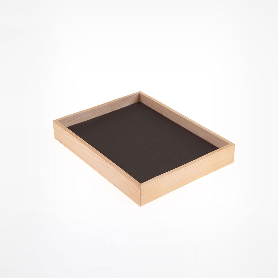 원목 민판 악세사리 다용도 진열대 브라운 25x20x2.8