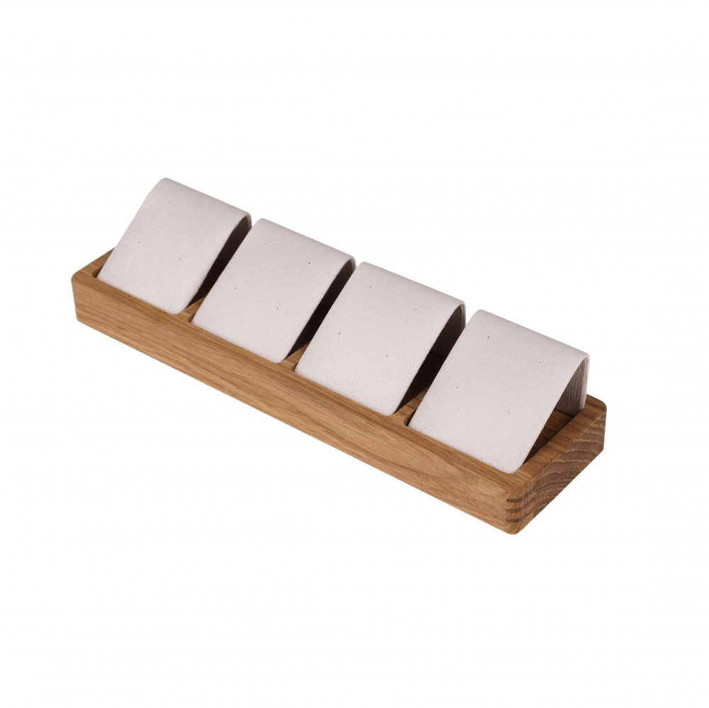 원목 1/4 귀걸이 진열대 아이보리 19x5.3x1.8