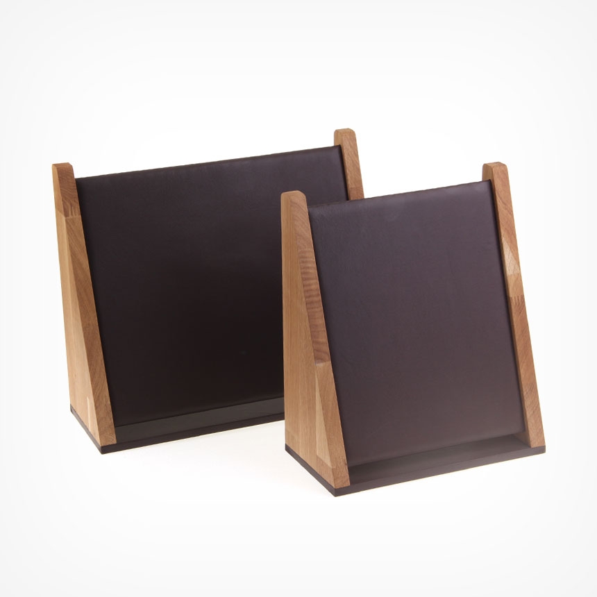 원목 경사 목걸이 진열대 브라운 대 36x13x30.5