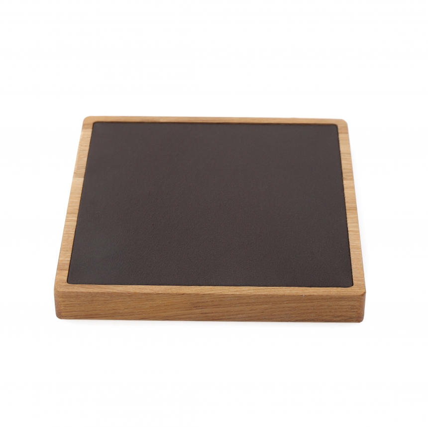 원목 정사각 다용도 진열대 브라운 대 15x15x1.8