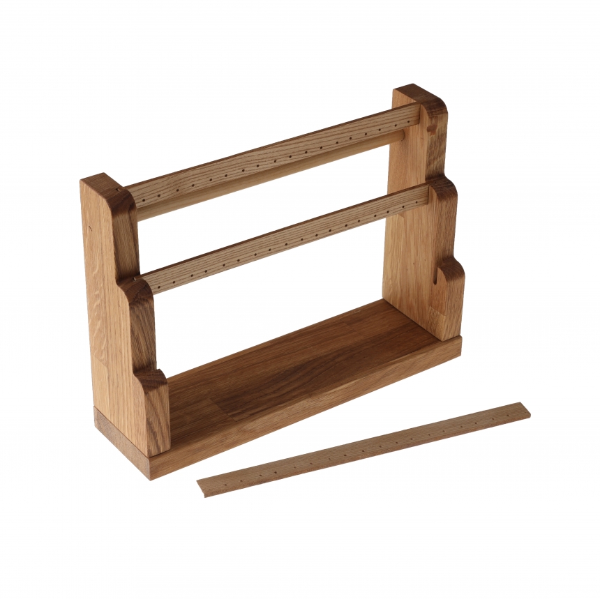 원목 3단 계단식 귀걸이 진열대 25x7.5x20