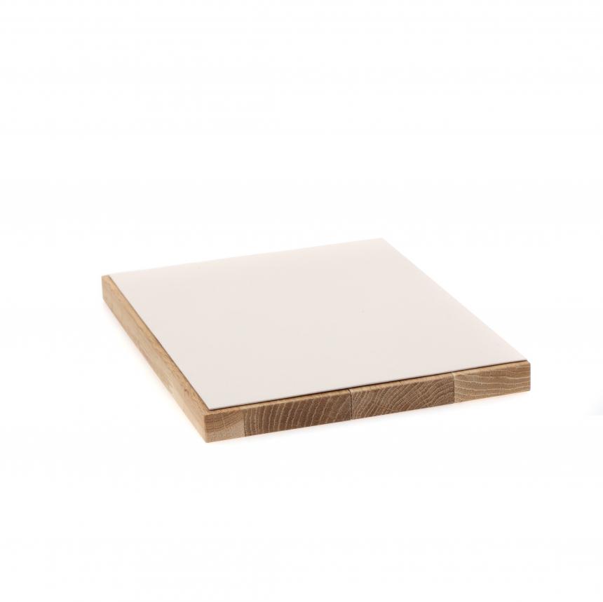 원목 사각 목침 다용도 진열대 아이보리 대 25x20x1.7