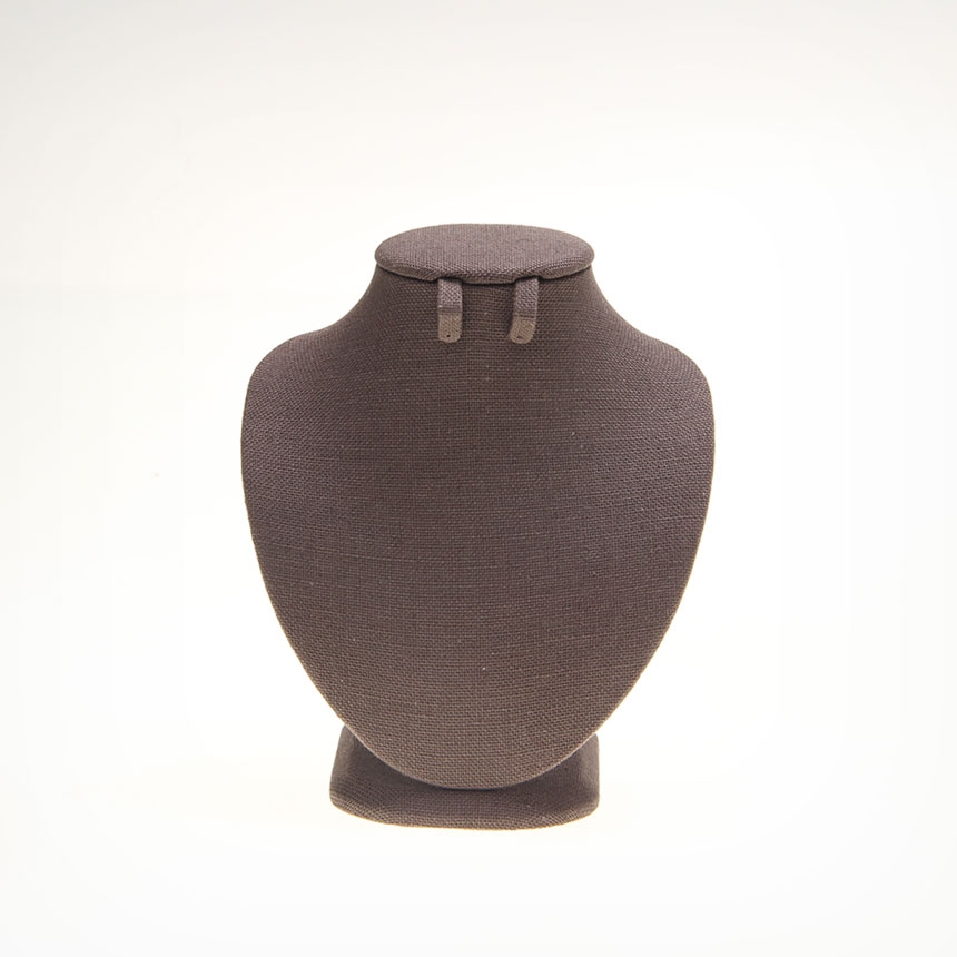 린넨 레귤러 목걸이 귀걸이 세트 마네킹 진열대 브라운 중 16x9.5x20.5