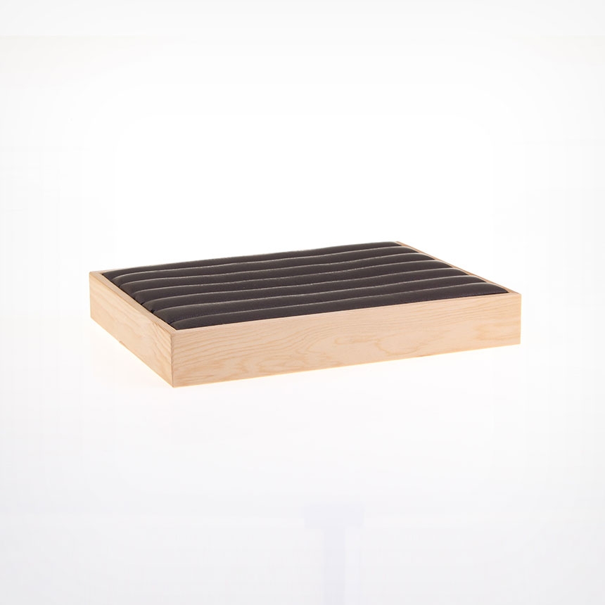 원목 반지 진열대 브라운 30x25x3