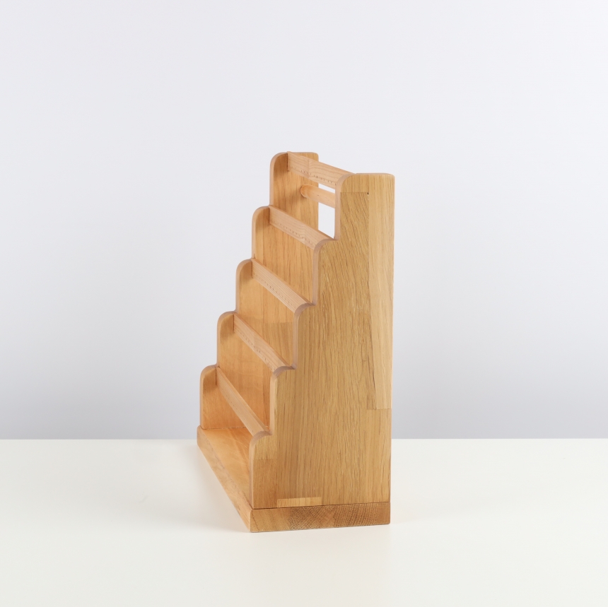 원목 5단 계단식 귀걸이 진열대 27.5x11x27