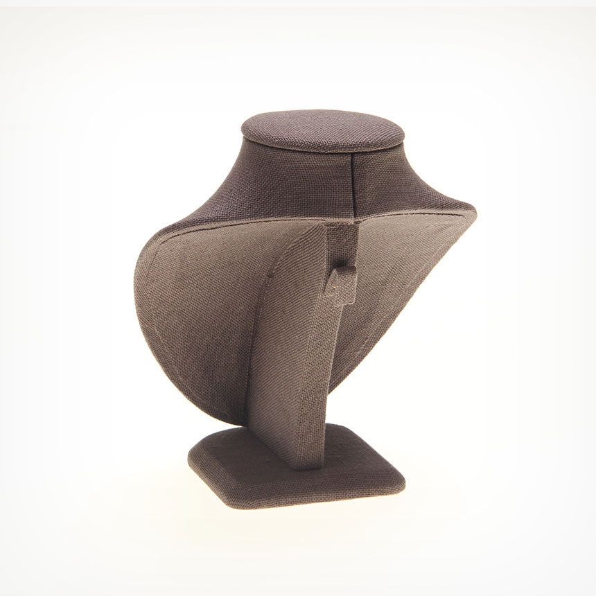 린넨 레귤러 목걸이 귀걸이 세트 마네킹 진열대 브라운 중 16x9.5x20.5