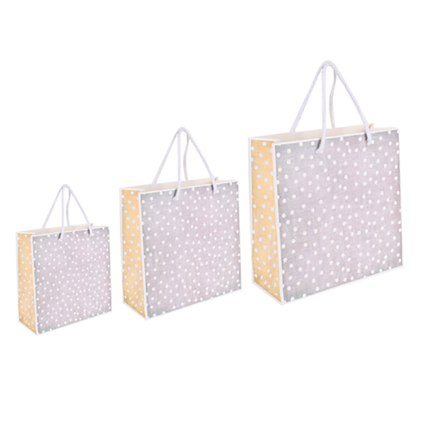 파스텔 도트 쇼핑백 중 22x9x22 10장