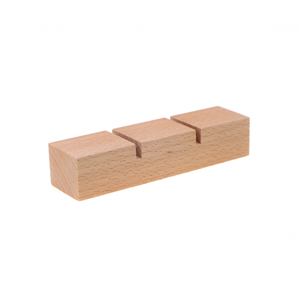 원목 일자 반지 꽂이 진열대 대 12x3x2.5