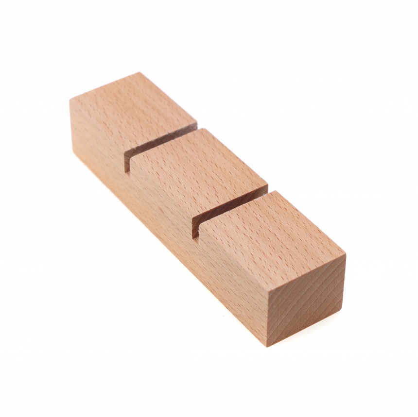 원목 일자 반지 꽂이 진열대 대 12x3x2.5
