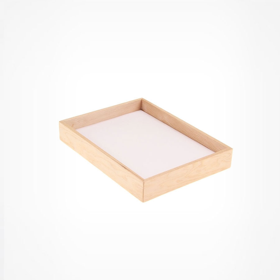 원목 민판 악세사리 다용도 진열대 아이보리 25x20x2.8
