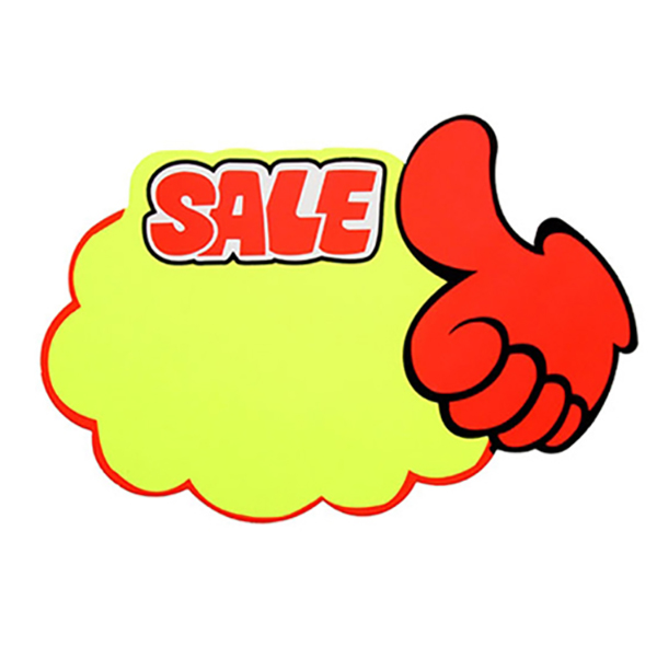엄지손/SALE POP 글씨 18.5x12.5 5장