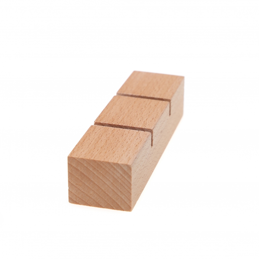원목 일자 반지 꽂이 진열대 대 12x3x2.5
