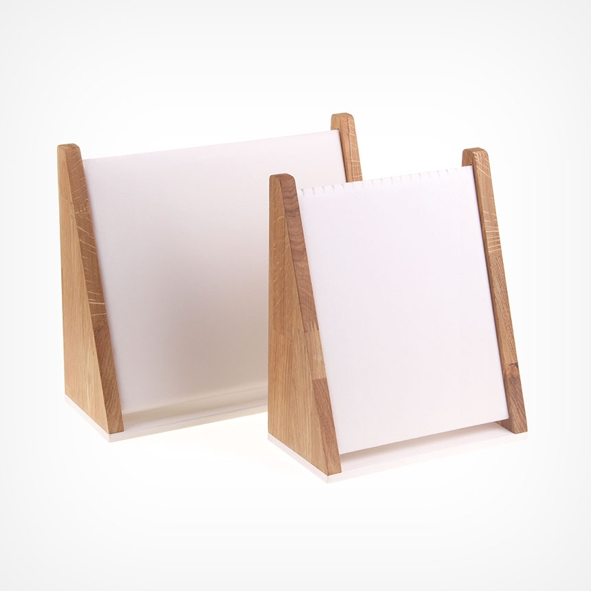 원목 경사 목걸이 진열대 아이보리 대 36x13x30.5