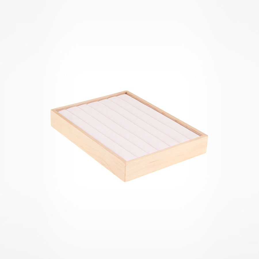 원목 반지 진열대 아이보리 20x15x3