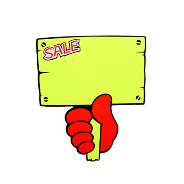 푯말손/SALE POP 글씨 10.5x12.3 6장