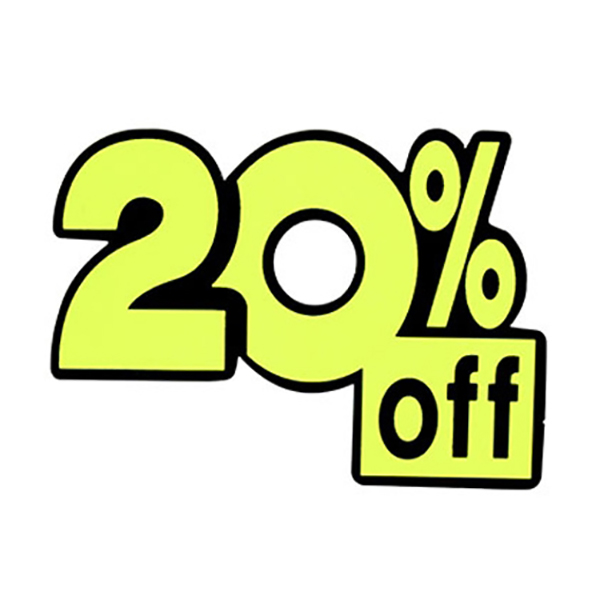 20% OFF POP 글씨 9.5x7 6장