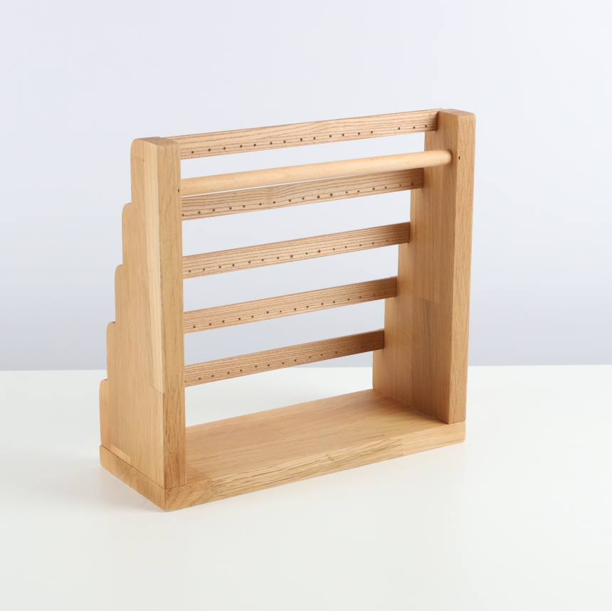 원목 5단 계단식 귀걸이 진열대 27.5x11x27