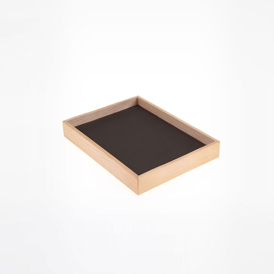 원목 민판 악세사리 다용도 진열대 브라운 20x15x2.8