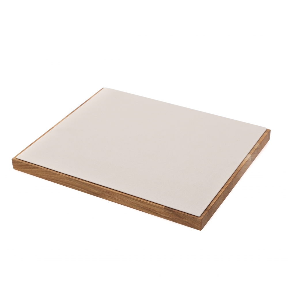 원목 사각 목침 다용도 진열대 아이보리 특대 30x25x1.7