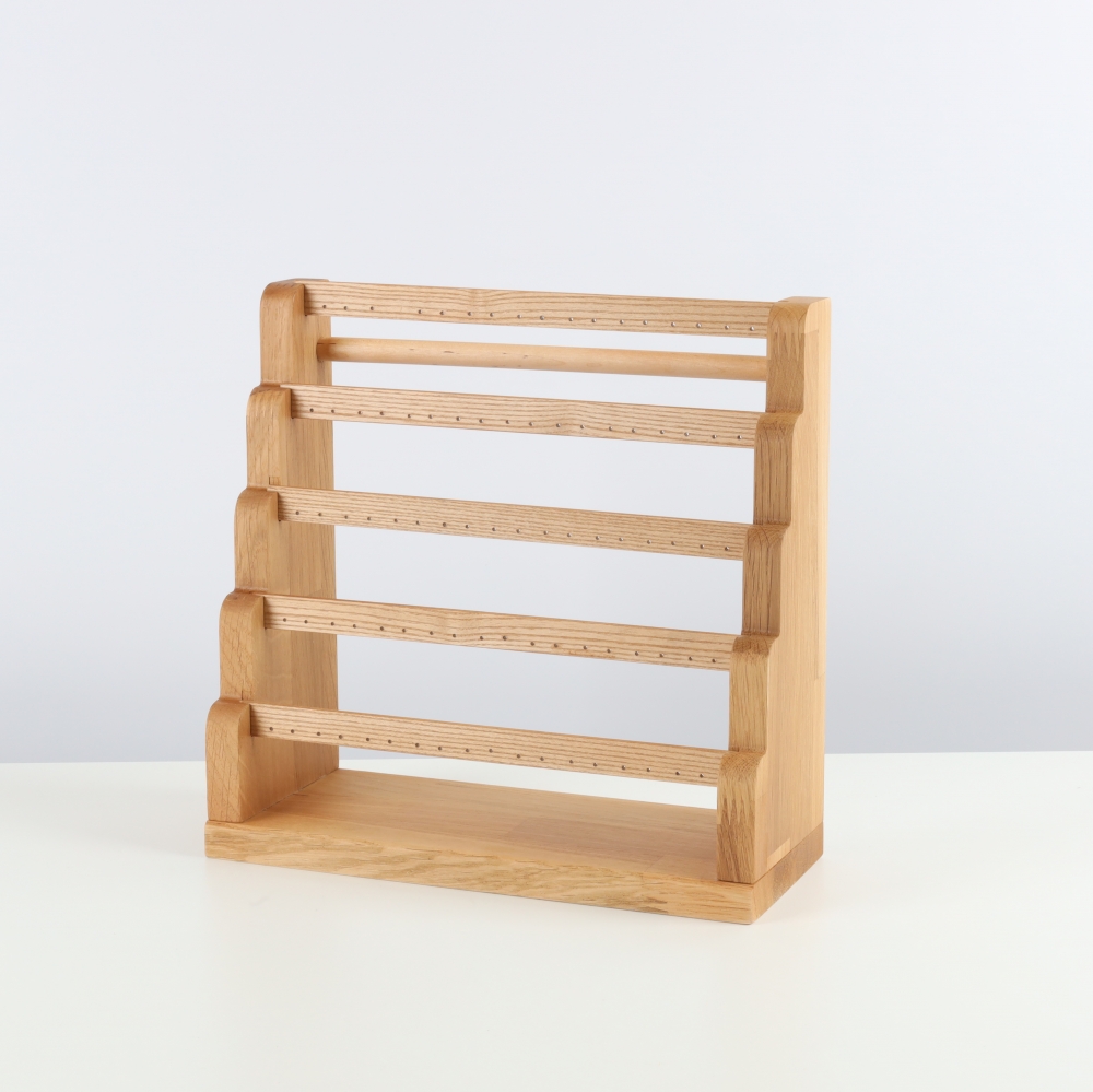 원목 5단 계단식 귀걸이 진열대 27.5x11x27