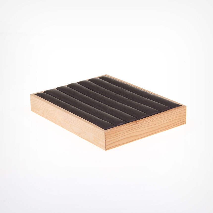 원목 반지 진열대 브라운 30x25x3