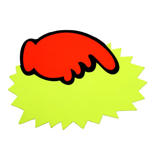 톱니손/공백 POP 글씨 대 19x16 5장