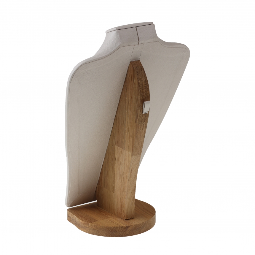원목 사각 목걸이 마네킹 진열대 아이보리 특대 23x11.5x34