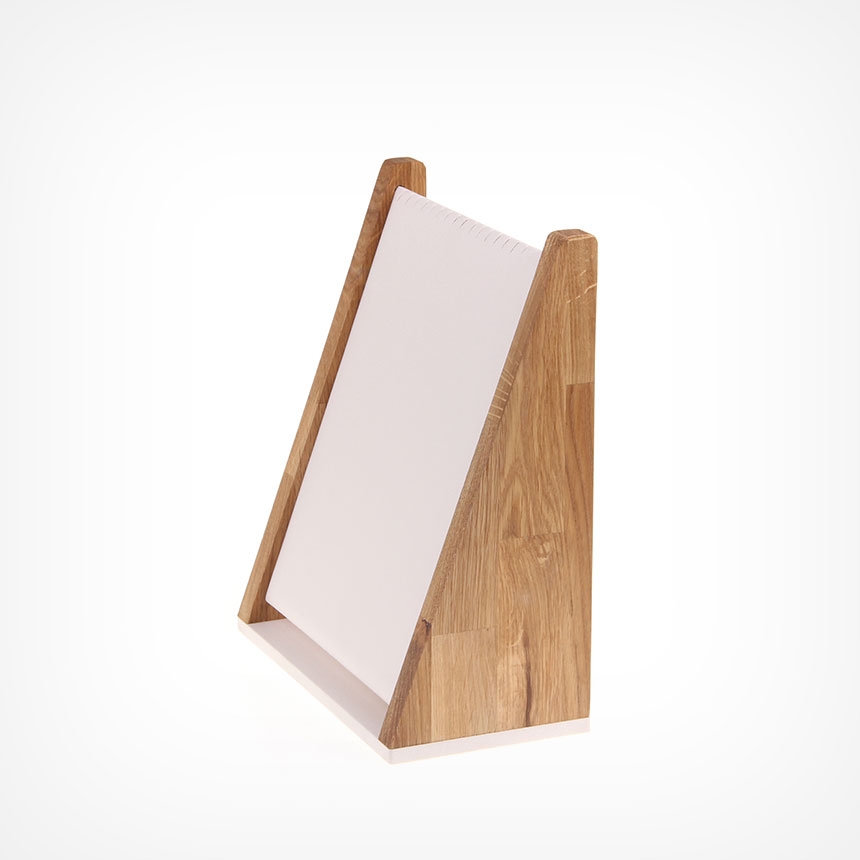 원목 경사 목걸이 진열대 아이보리 대 36x13x30.5