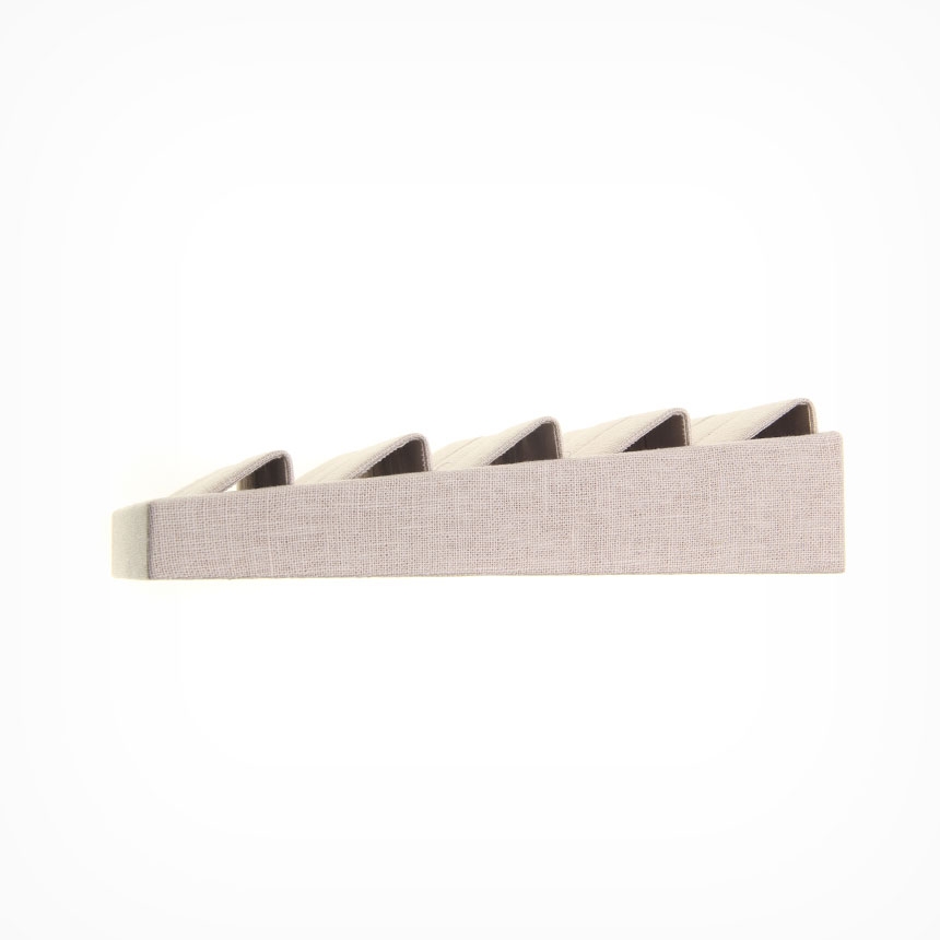 린넨 15구 귀걸이 진열대 베이지 13.5x25x6.5