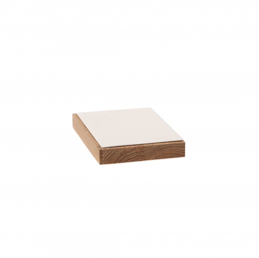 원목 사각 목침 다용도 진열대 아이보리 소 15x10x1.7