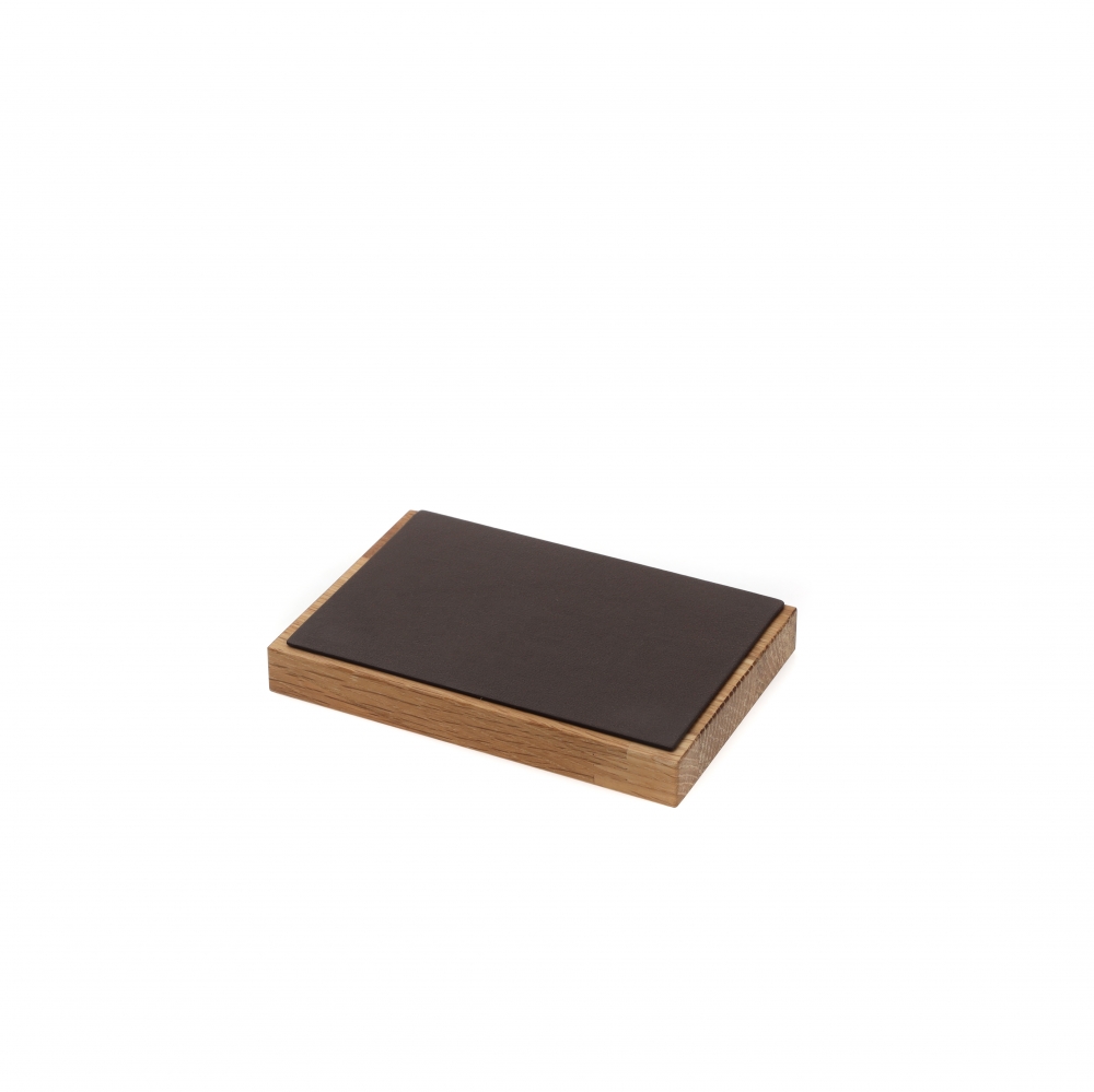 원목 사각 목침 다용도 진열대 브라운 소 15x10x1.7