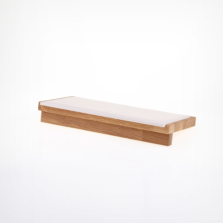 원목 L형 목걸이 진열대 아이보리 대 30x15x5