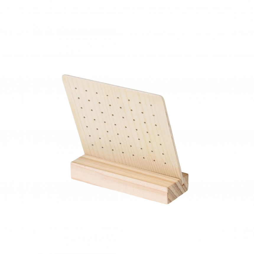원목 타공 귀걸이 피어싱 진열대 소 12.5x4.5x12.5