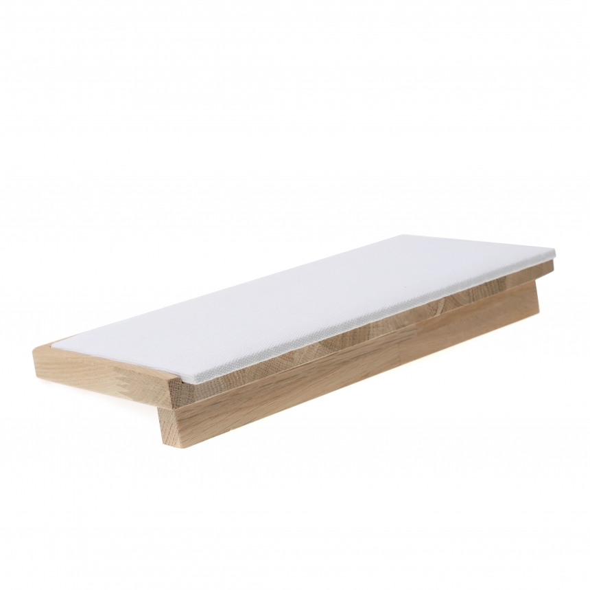 내추럴 원목 캔버스 L형 목걸이 진열대 대 30x15x4