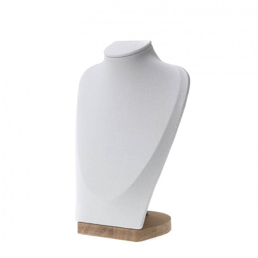 내추럴 원목 캔버스 사각 목걸이 마네킹 진열대 특대 23x12x35.5