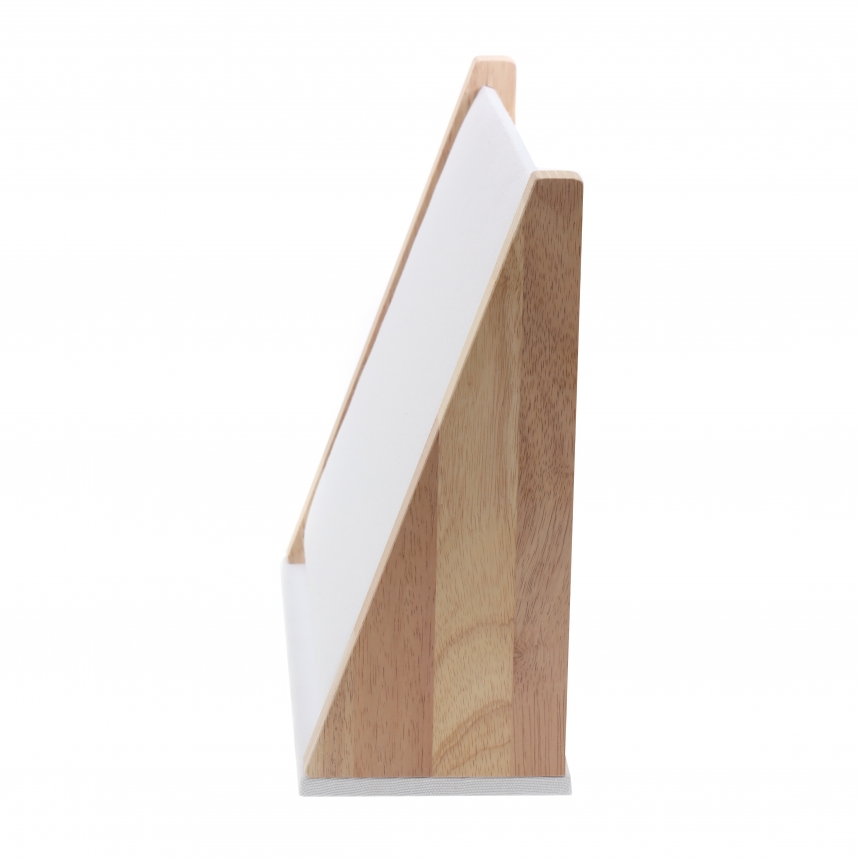 내추럴 원목 캔버스 8핀 경사 목걸이 진열대 대 36x13x30.5