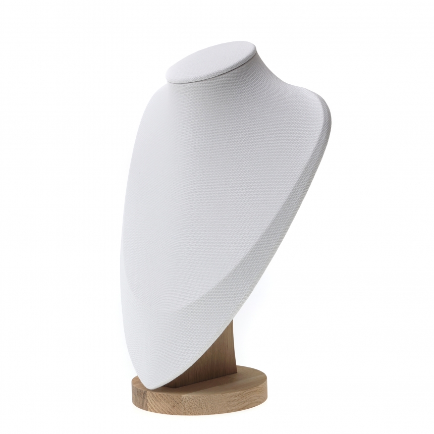 내추럴 원목 캔버스 삼각 목걸이 마네킹 진열대 특대 24x12x31.5
