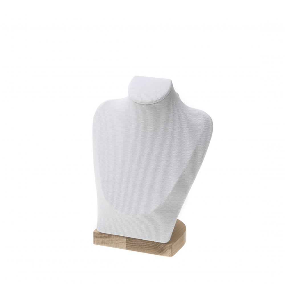 내추럴 원목 캔버스 사각 목걸이 마네킹 진열대 중 18x10x23.5