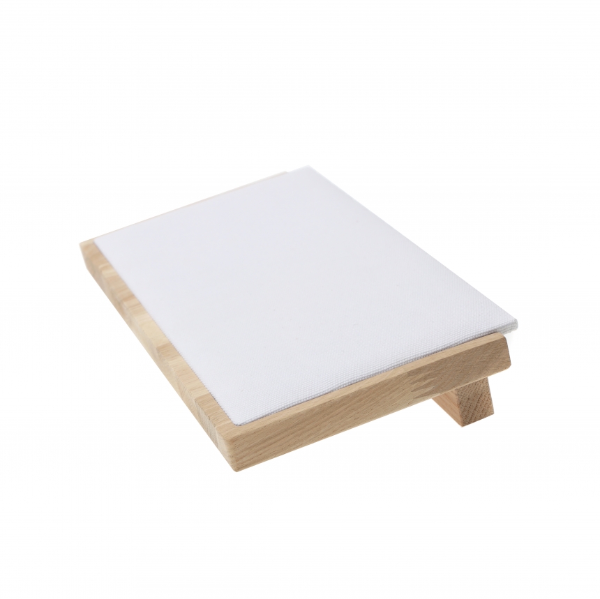 내추럴 원목 캔버스 L형 목걸이 진열대 대 30x15x4