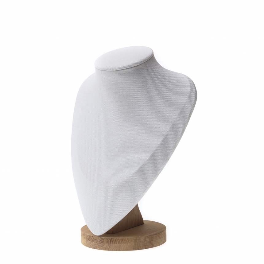 내추럴 원목 캔버스 삼각 목걸이 마네킹 진열대 특대 24x12x31.5