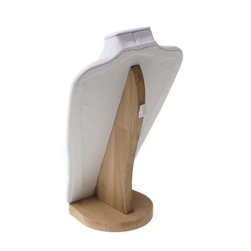 내추럴 원목 캔버스 사각 목걸이 마네킹 진열대 특대 23x12x35.5