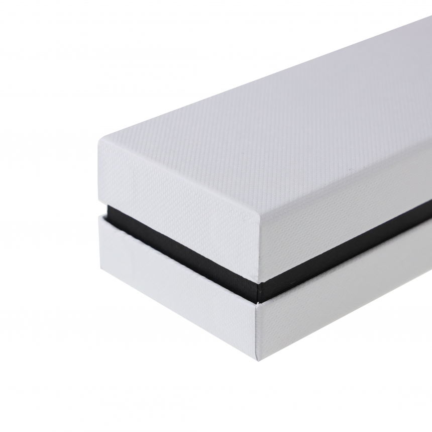 목걸이 케이스 투톤 비드 화이트 23x6x4cm 10개