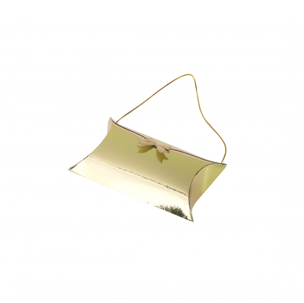 손잡이끈 리본 쥬얼리 베개상자 금박 중 11.5x8x3cm 50장