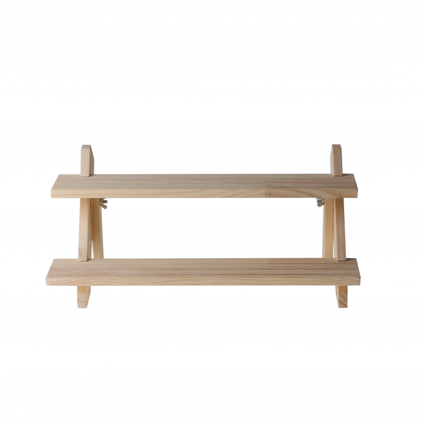 원목 꽂이판 2단 계단식 귀걸이 진열대 39x20x18 꽂이 별매