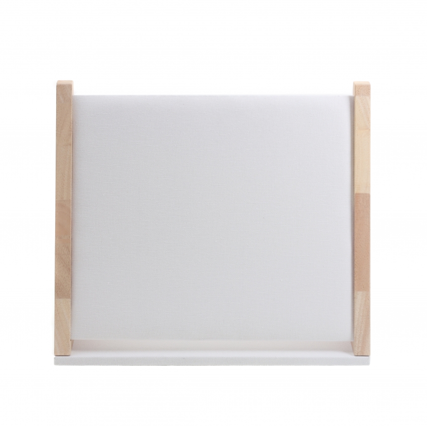 내추럴 원목 캔버스 8핀 경사 목걸이 진열대 대 36x13x30.5