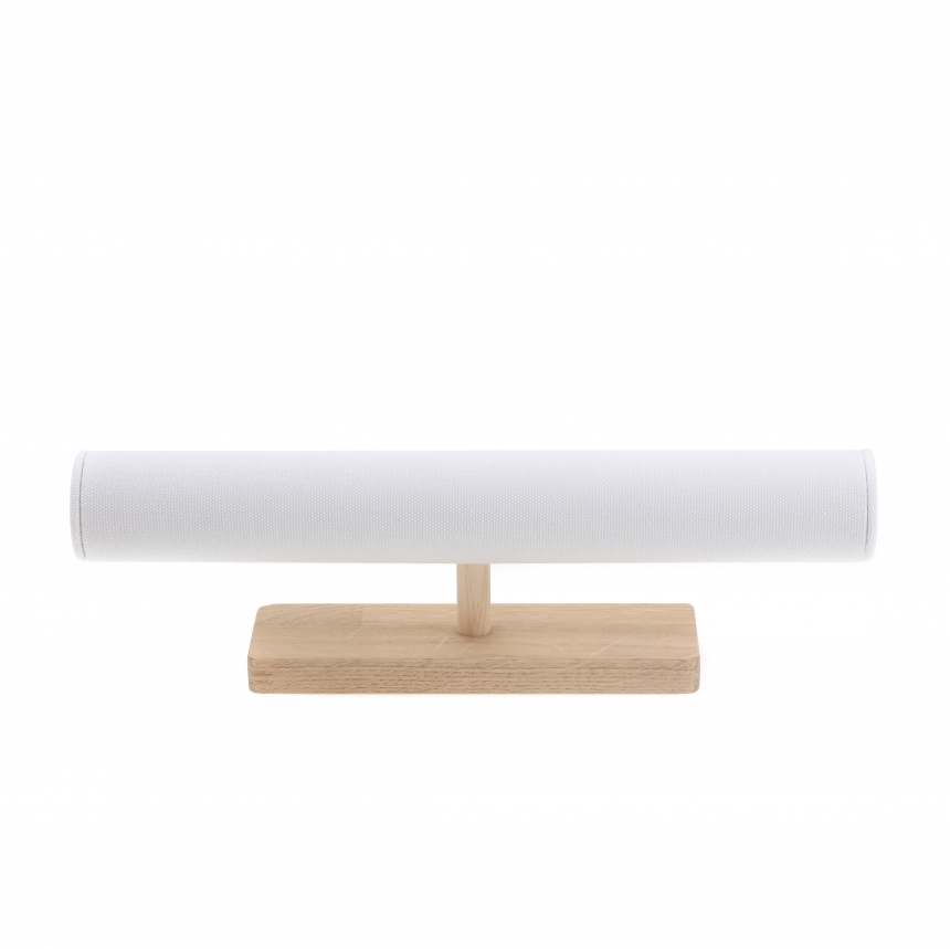 내추럴 원목 캔버스 T자 팔찌 진열대 대 35x6x10