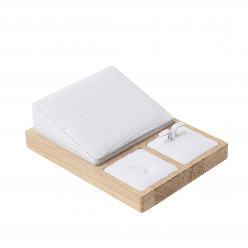 내추럴 원목 캔버스 고급 세트 진열대 12x16x5
