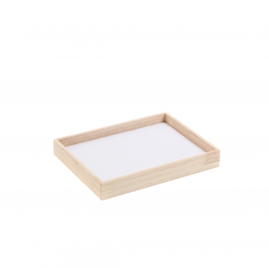 내추럴 원목 캔버스 민판 악세사리 다용도 진열대 소 20x15x3